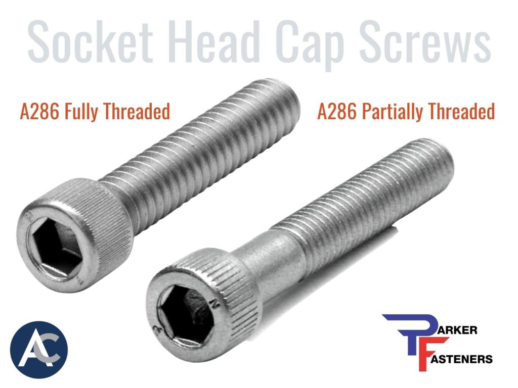 Stainless Steel Socket Head Caps Screws, Parker Fasteners Socket Screws, Stainless Steel cap screws