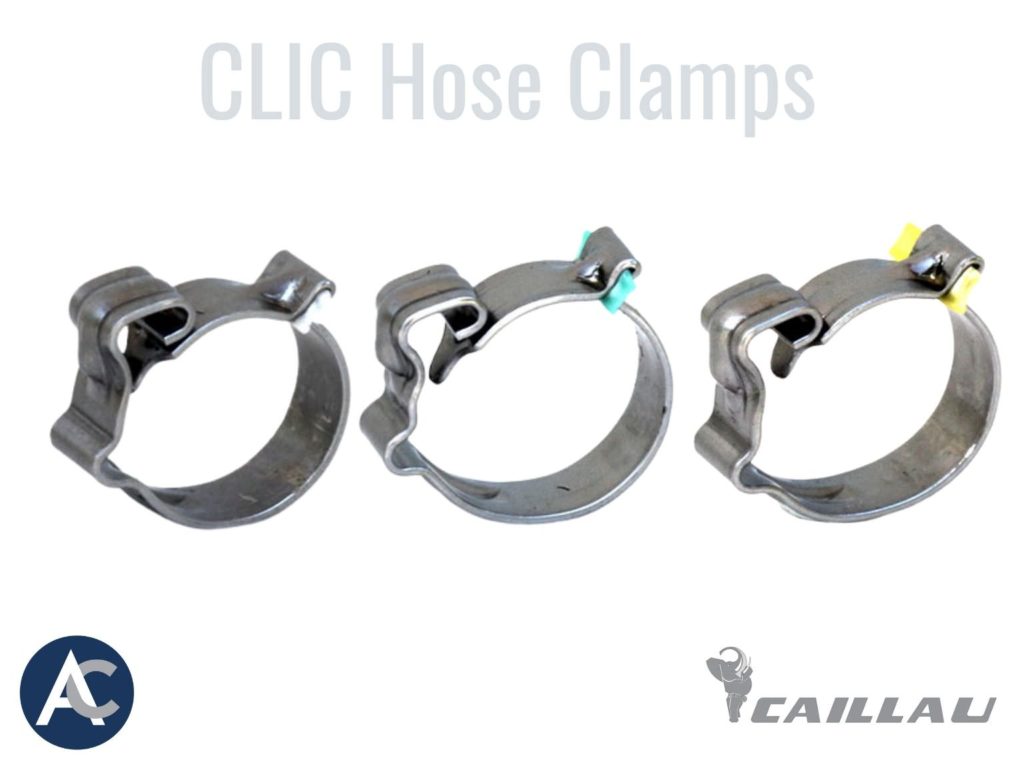 Colored-Coded Hose Clamps, CLIC Hose Clamps