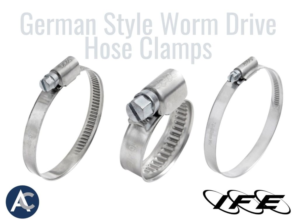 German Style Worm Drive Hose Clamps