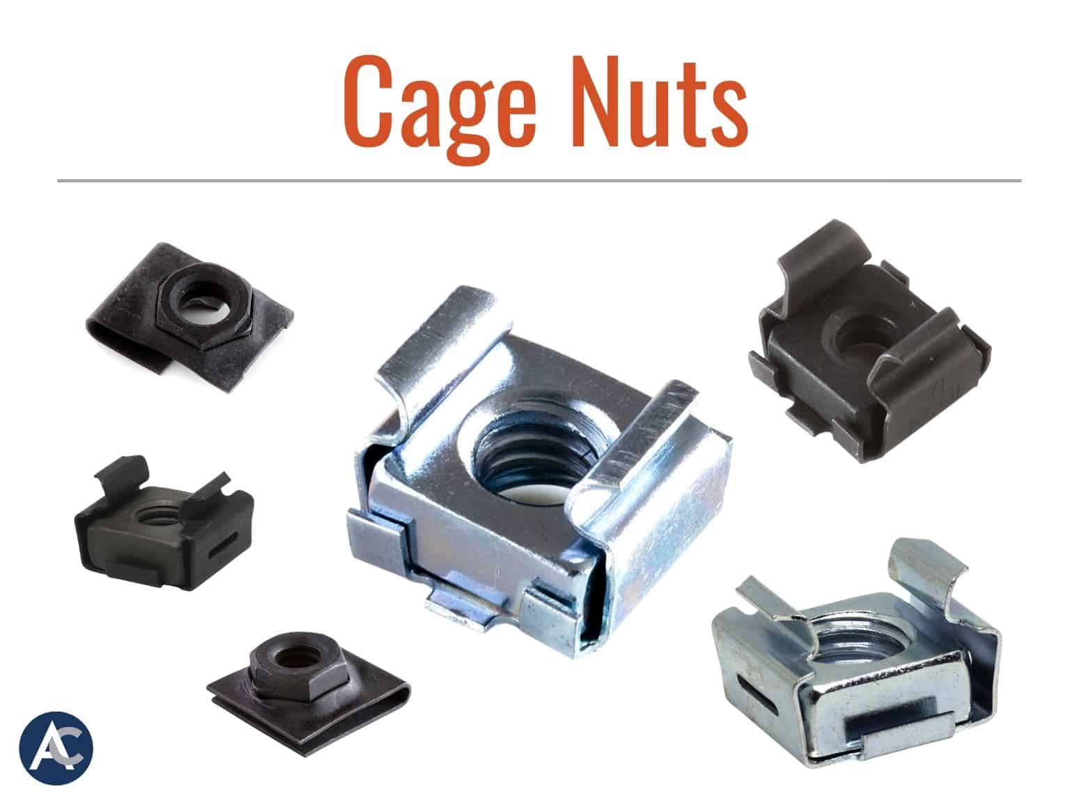 Cage Nuts, Captive Nuts, Server Rack Nuts