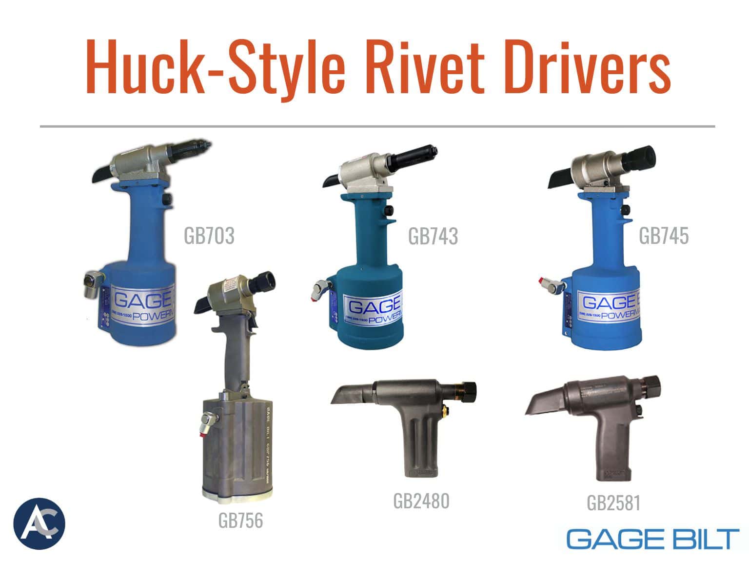 Huck-Style Rivet Drivers