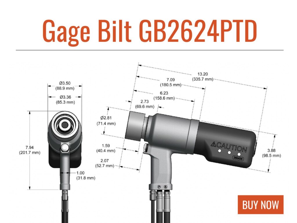 Gage Bilt GB2624PTD Rivet Driver for solar panels