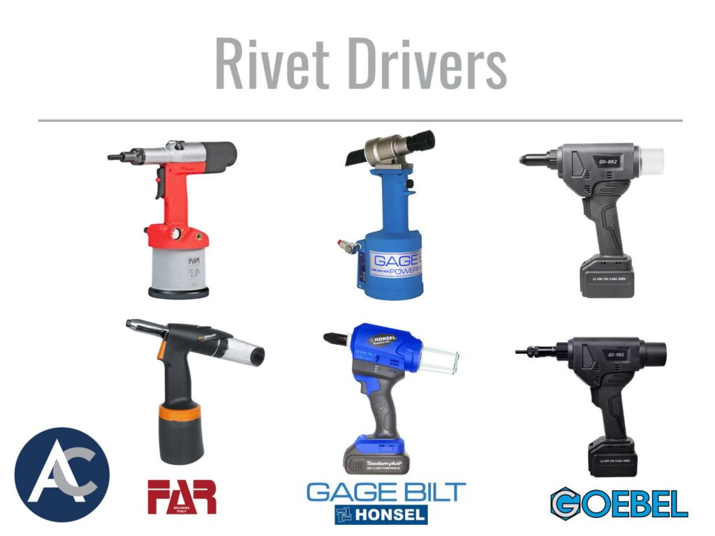 FAR Rivet Tools, Gage Bilt Rivet Tools, Goebel rivet tools