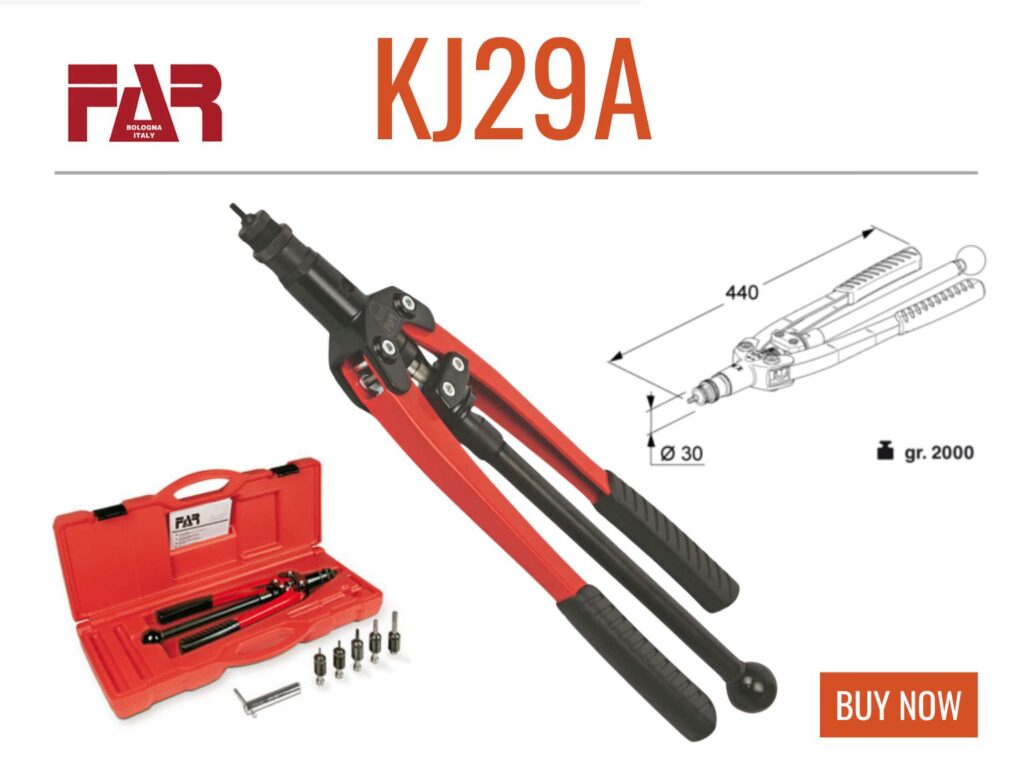 FAR KJ29A hand rivet tool, manual blind rivet nut tool, hand tool for rivet nuts