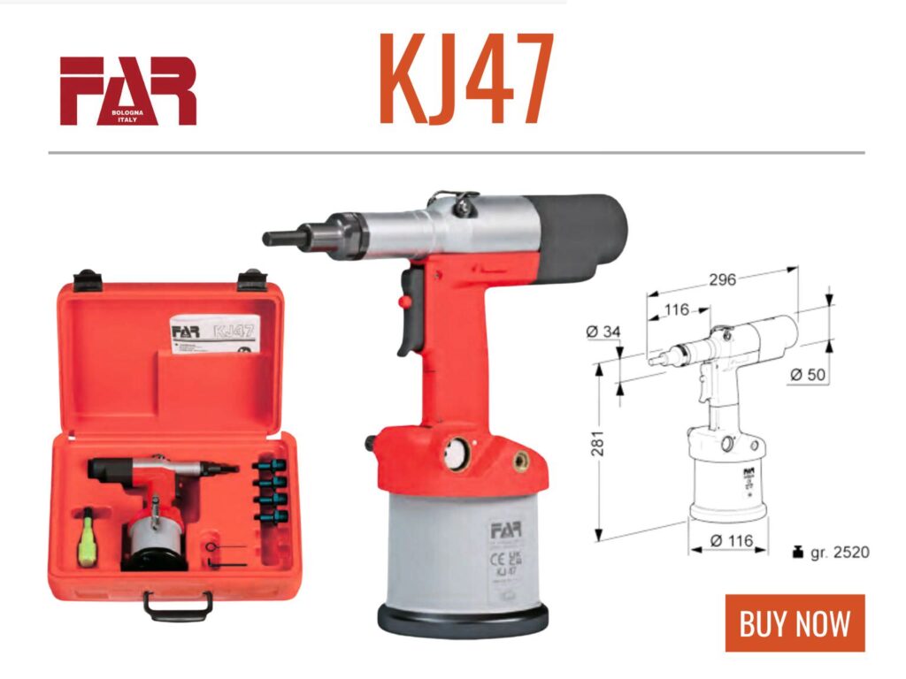 FAR KJ47 rivet tool, blind rivet nut tool, KJ47 rivet gun