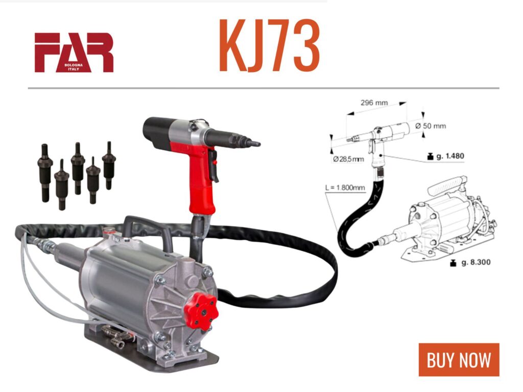 FAR KJ73 rivet tool, blind rivet nut tool, KJ73 rivet driver