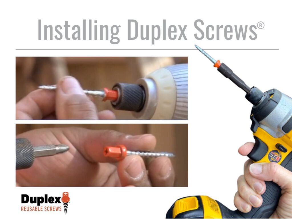 Installing Duplex Screws