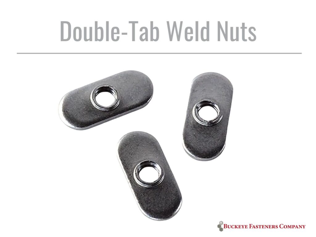 double tab weld nut