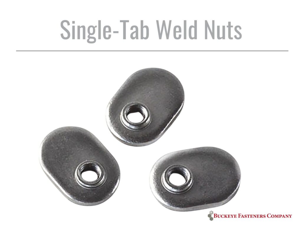 single tab weld nut