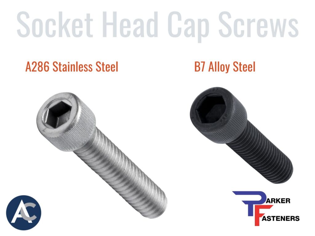 A286 and B7 Alloy Steel Socket Head Cap Screws