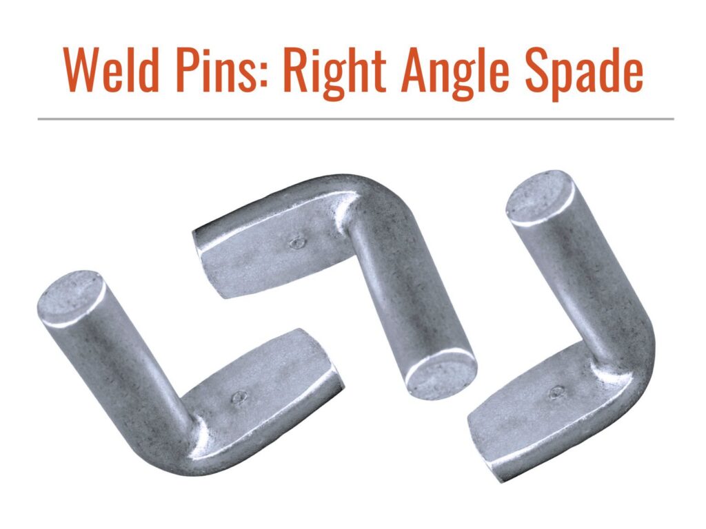 SP Right Angle Spade Weld Pin